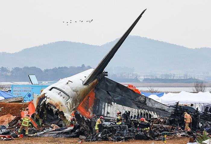 韓國空難客機引擎上發現羽毛